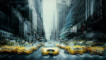 New York Art Yellow Cabs