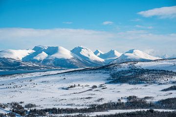 Paysage hivernal près de Tromso sur Leo Schindzielorz