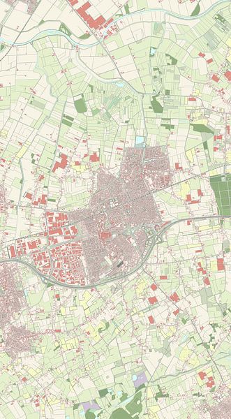 Carte d'Etten-Leur par Rebel Ontwerp