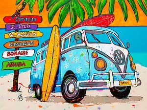 Bus VW Island Hopper sur Happy Paintings