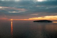 Sunset the Kattegat, Oslo to Kiel crossing