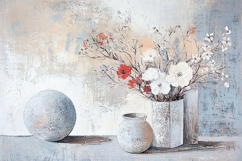 Schilderij bloemen van ARTEO Schilderijen