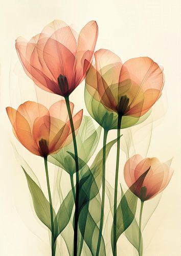 Tulpen Abstracte Tekening