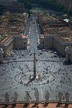 Vue de la basilique Saint-Pierre sur Rome sur Karel Ham