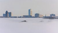 Zandvoort onder een mistdeken