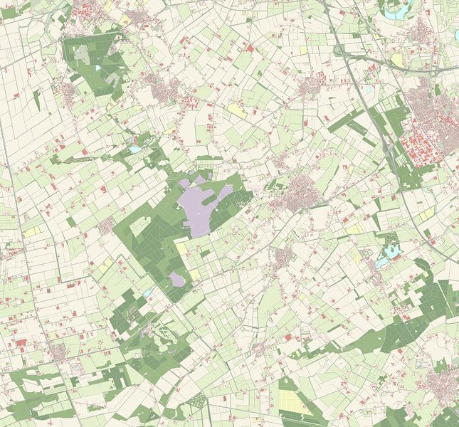 Map of Sint Anthonis by Rebel Ontwerp