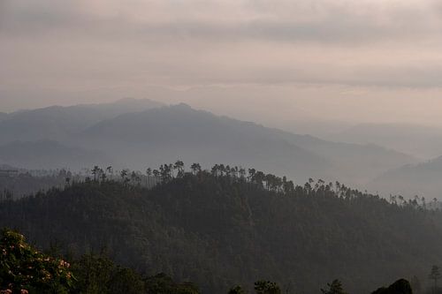 zonsopkomst in Pignone, Italie