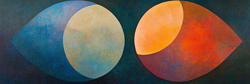 Duo de cercles | Harmonie de cercles abstraits