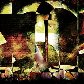 Umfließend: Grannewwail [digitale abstrakte Kunst] von Nelson Guerreiro