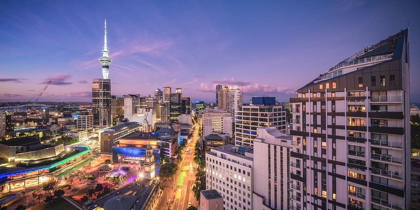 New Zealand Auckland Skyline Panorama by Jean Claude Castor