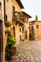 Mediterranean alley in Tuscany