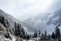 Snow in the mountains