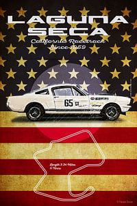 Laguna Seca Shelby Mustang Vintage
