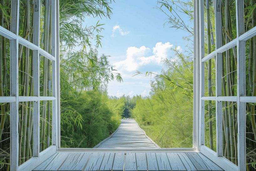 Forêt de bambous par Poster Art Shop