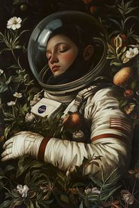 Schlafender Astronaut
