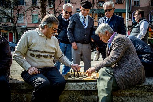 Old men playing Chess