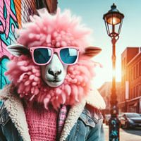 Roze schaap
