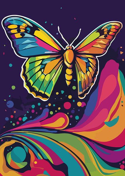 Moth Pop Art Style by MIROKKU