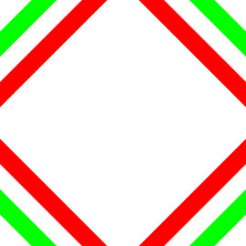 No Crossing | CutOuts | Color 2 of 3 | Permutation 1 of 6 von Gerhard Haberern