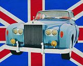 Rolls Royce Silver Cloud devant l'Union Jack par Jan Keteleer Aperçu
