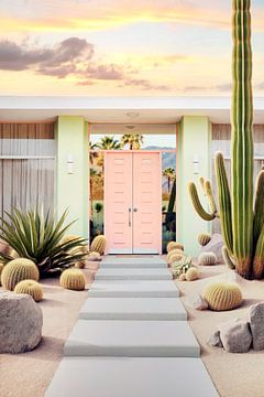 Einde van de dag in Palm Springs van Philippe HUGONNARD