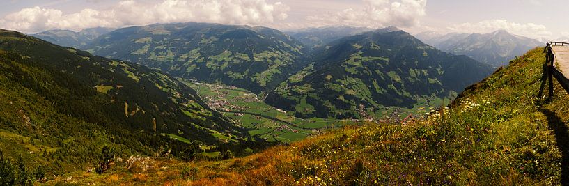 Panorama het Zillertal. by Benny van de Werfhorst
