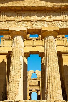 Temple of Concordia, Valley of Temples, Sicilie van Jan Fritz