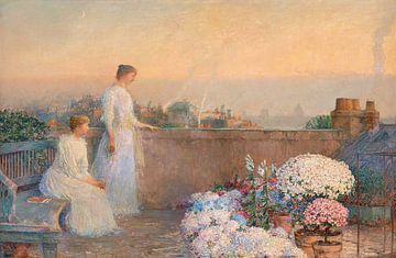 Childe Hassam,twilight, also known as le crepuscule