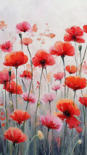 Mohnfeld I – Coral Bloom