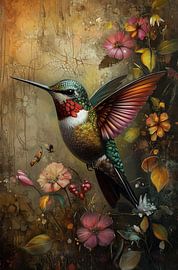 Colourful hummingbirds (1) by Brigitta Meijer