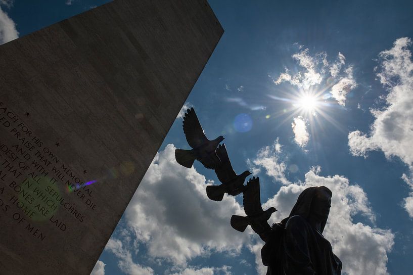 American military graveyard. by Richard Wareham