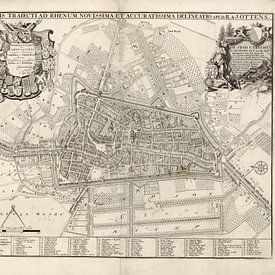 Karte von Utrecht, Jan van Vianen, zu Caspar Specht, 1725 - 1751 von Historisch Utrecht