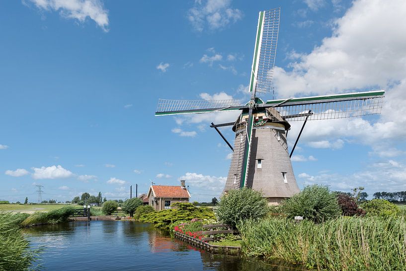 Vier-Loch-Mühle in Zevenhuizen von Rinus Lasschuyt Fotografie
