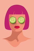 Masque pour le visage au concombre