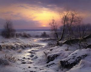 Ochtend in de Winter van Blikvanger Schilderijen