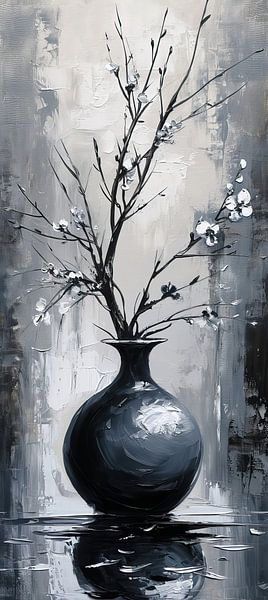 Nature morte abstraite | Silhouette Flora Muse par Caprices d'Art