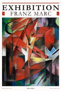 Franz Marc - Drie Vossen van Old Masters