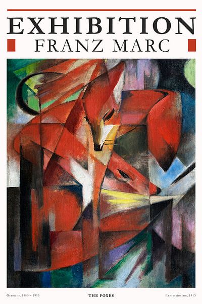Franz Marc - Three Foxes by Old Masters