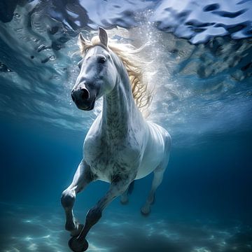 Diving horse by Heike Hultsch