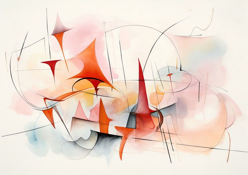 Abstract 412921 van Abstract Schilderij