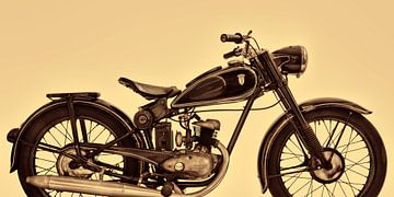 De vintage motorfiets van DKW van Martin Bergsma