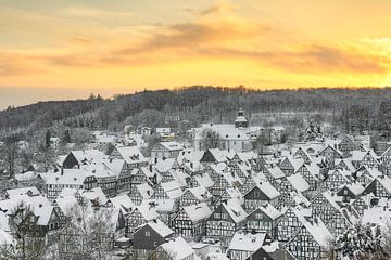 Winter in Freudenberg in Siegerland van Michael Valjak