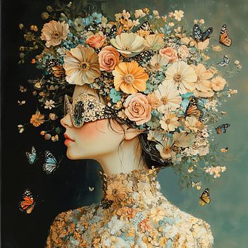 Flowers and butterflies