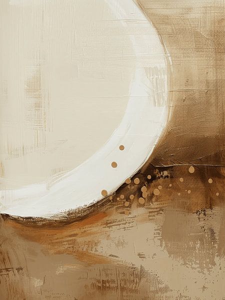 Modern abstract in wabi-sabi stijl van Japandi Art Studio