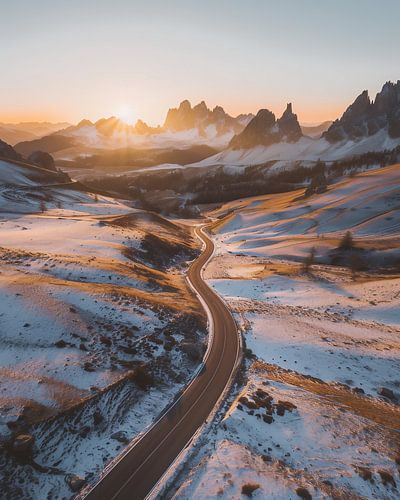 Dromerig uitzicht op de bergen