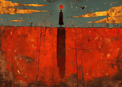 Abstraktes Rot | Roter Monolith Träume