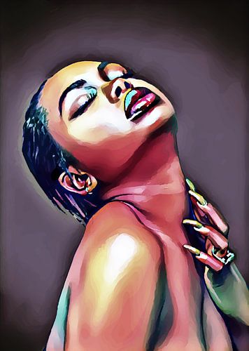 Zachte warmte - naakte vrouw poseert sensueel