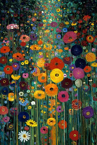 Bloementuin A, Gustav Klimt