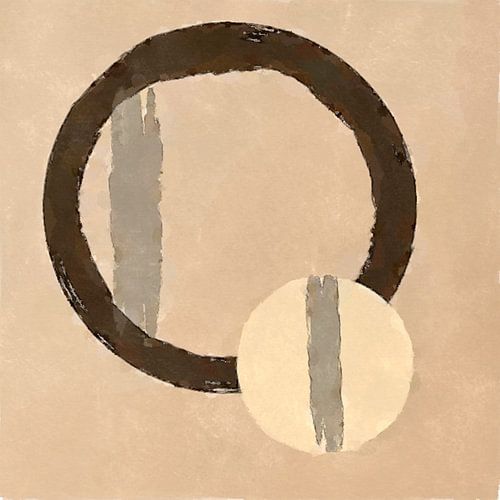 modern abstract stilleven wabi sabi stijl.