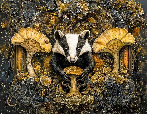 Mystic mushroom badger